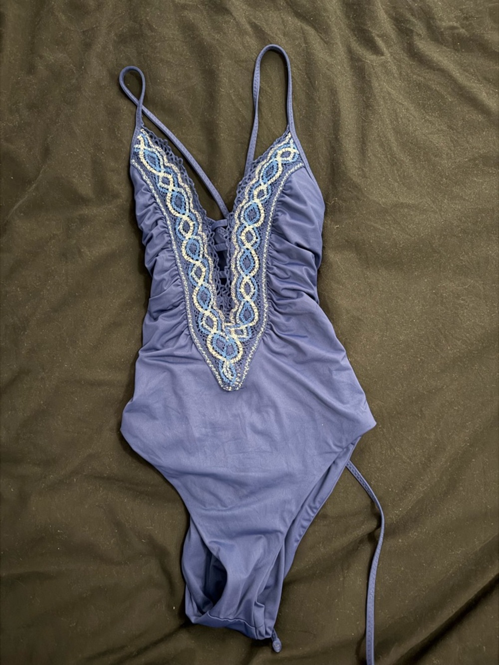 BECCA Royal Blue Swimwear with Gold Logo Tag